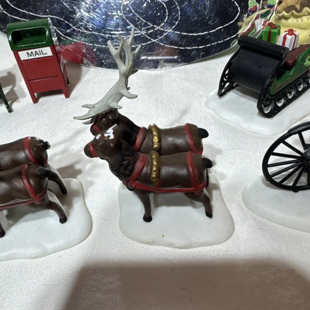 Lot of Christmas Village Santa Miniature Accessories Dept‎ 56 Hallmark READ